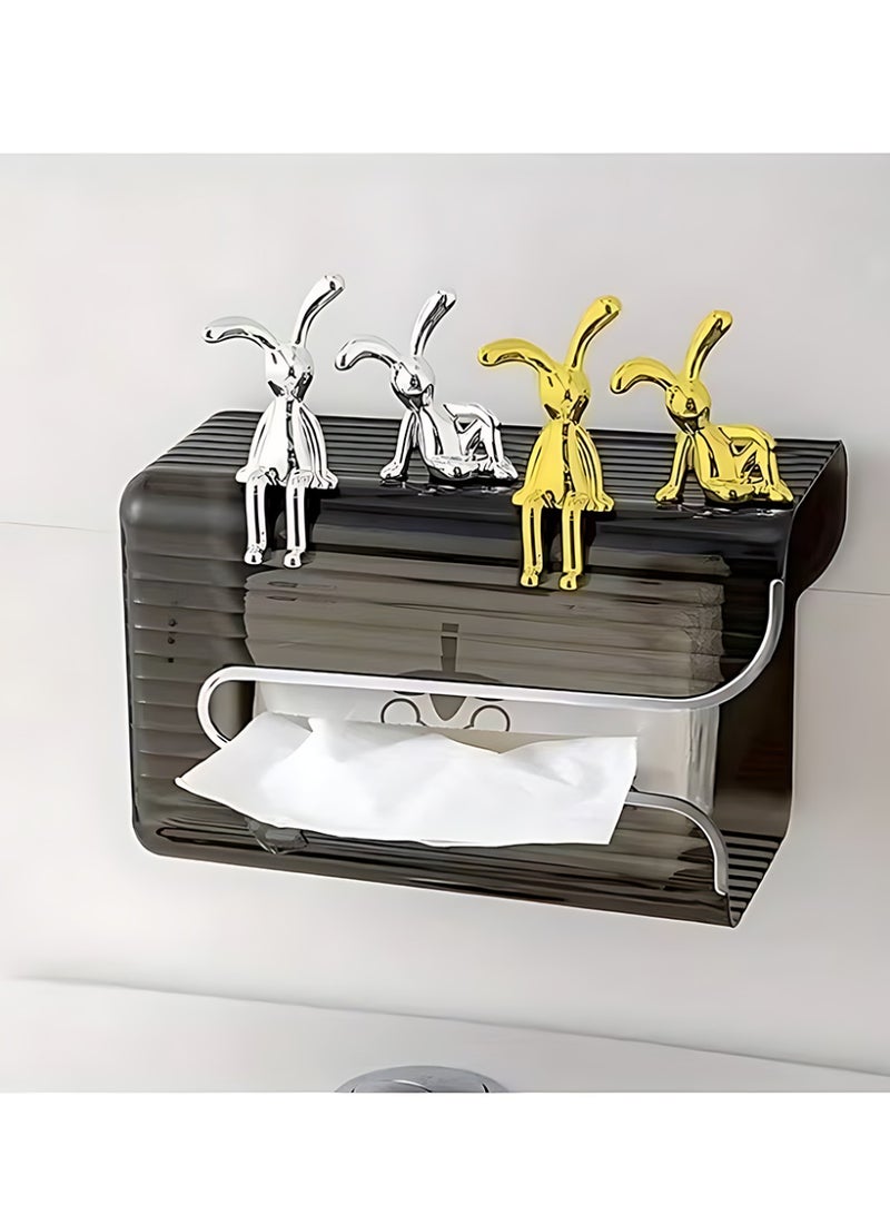 Set of 4 Rabbit Car Ornaments Light Luxury Ornaments Cute Car Interiors Car Decorations Creative Car Centre Console Jewelry - Image 3